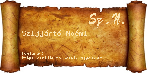 Szijjártó Noémi névjegykártya